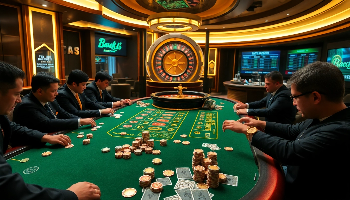 Players engaged in intense MK8-themed casino gambling, showcasing vibrant colors and rich props.