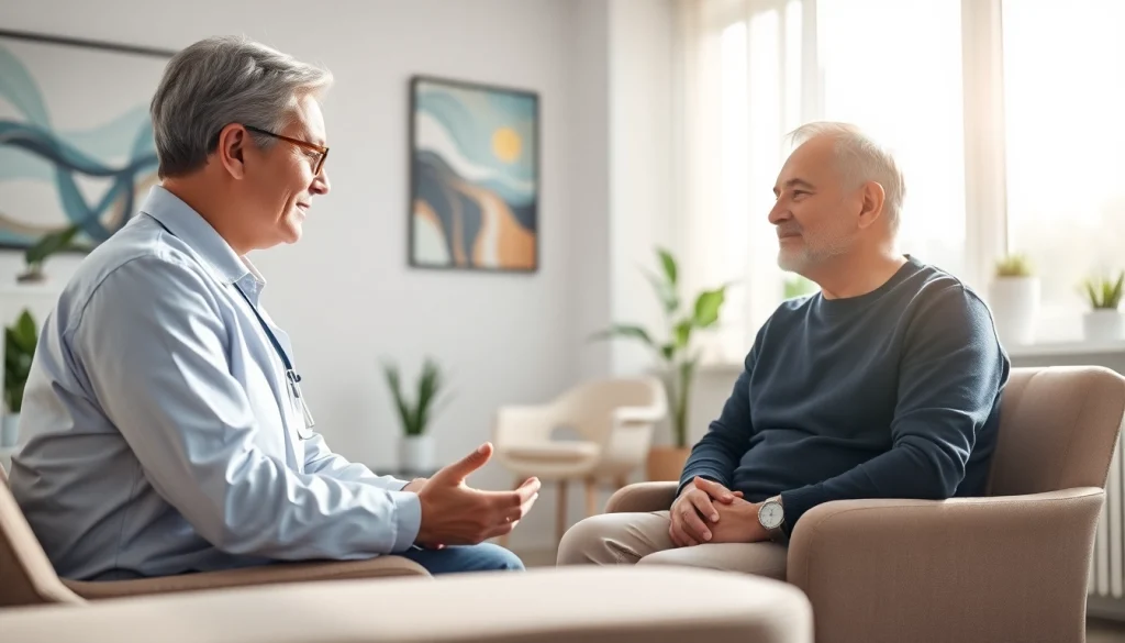 Consultation at CHMC psychiatry clinic India featuring a professional psychiatrist.