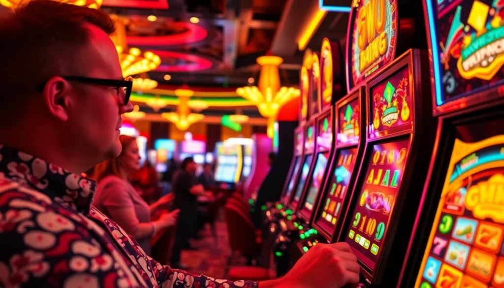 ผู้เล่นในคาสิโน tiger24 กับสล็อตออนไลน์ที่เต็มไปด้วยแสงสีสัน