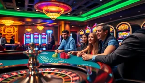 Người chơi casino LUCK8 đang tham gia một trò chơi thú vị với những đồng chip poker rực rỡ và vòng roulette.