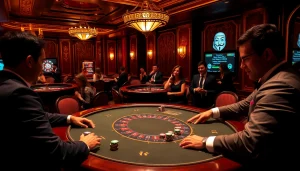 The hidden wiki 2 reveals high-stakes poker excitement in a luxurious casino setting.