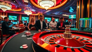 Players enjoying a thrilling game at the MK8 casino table, full of excitement and action.