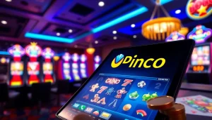 Pinco Casino demo interface showcasing vibrant games and an engaging virtual casino.