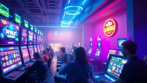 LAGAGAME77 gaming interface showcasing exciting slot games and vibrant animations