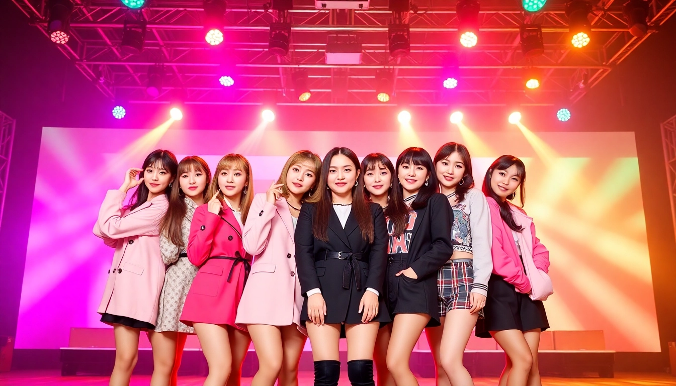 Four blackpink members showcasing their unique styles and personalities in K-pop vibrant setting.