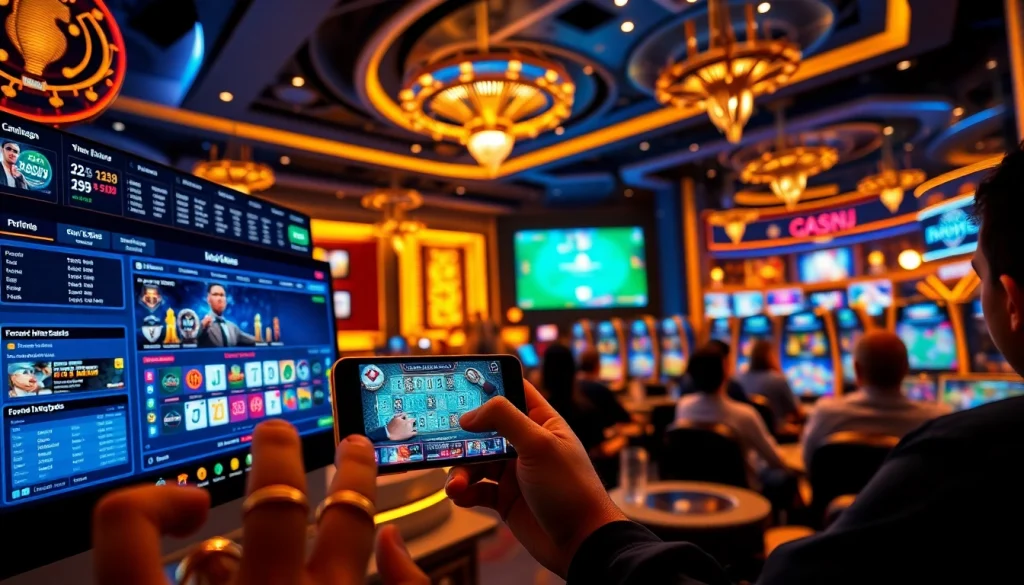 Trải nghiệm sự hứng khởi của trò chơi trực tuyến tại Ku3933 Web với những cảnh sống động về casino kỹ thuật số và cá cược thể thao.