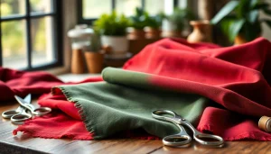 Punta di roma stof samples with vibrant colors and textures displayed creatively.