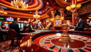 Engaging scene at the best csgo gambling sites featuring colorful roulette action.