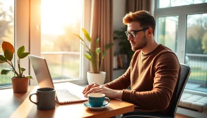 Remote Python jobs attract skilled professionals in modern home office settings.