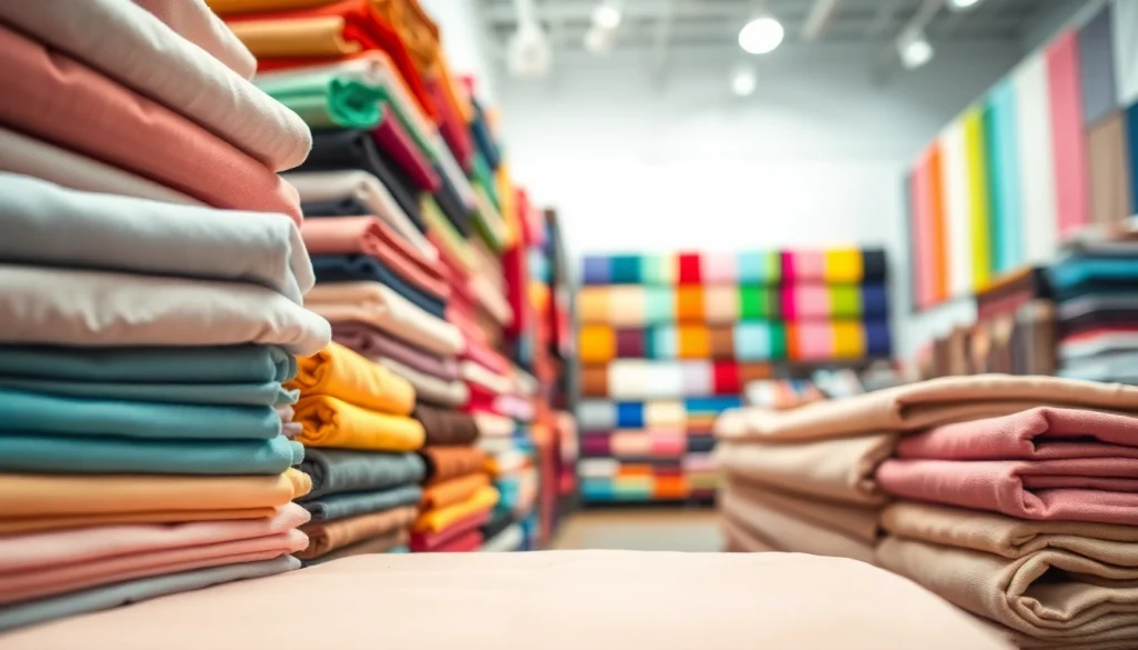 Katoen stof kopen: ontdek de kleurrijke katoenstoffen in een winkel met variatie aan texturen.