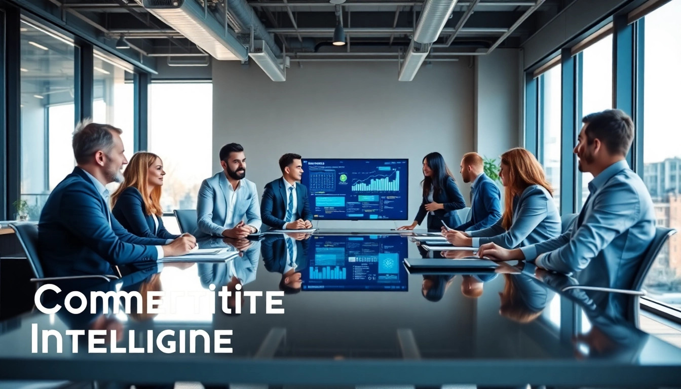 Engaging discussion about competitive intelligence faqs in a modern office setting.