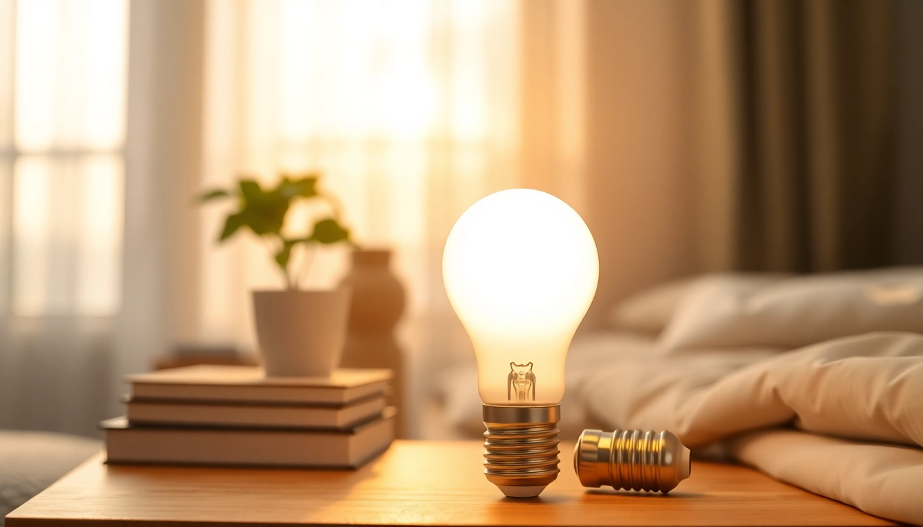 Learn what is an a19 bulb through this inviting image capturing its warm glow in a cozy setting.