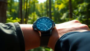 Experience the performance of the Explorer GPS Smart Watch in an outdoor adventure.