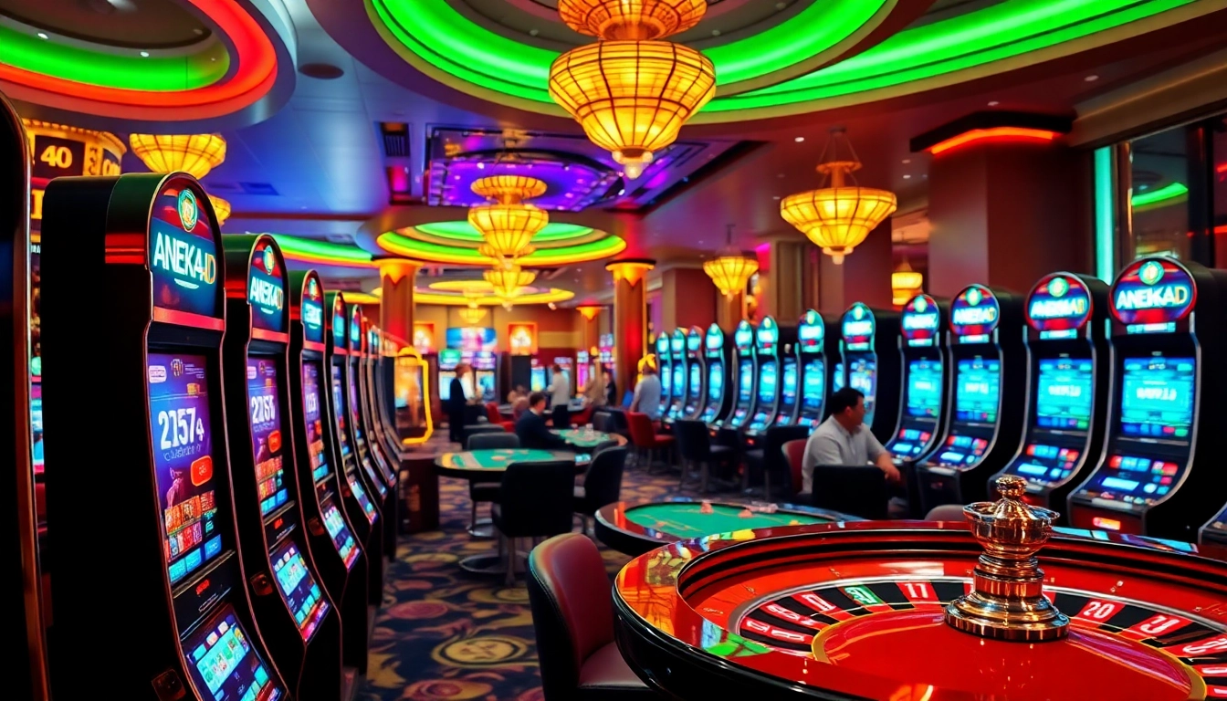 Rasakan sensasi ANEKA4D dengan mesin slot yang berwarna-warni dan permainan kasino yang mendebarkan.