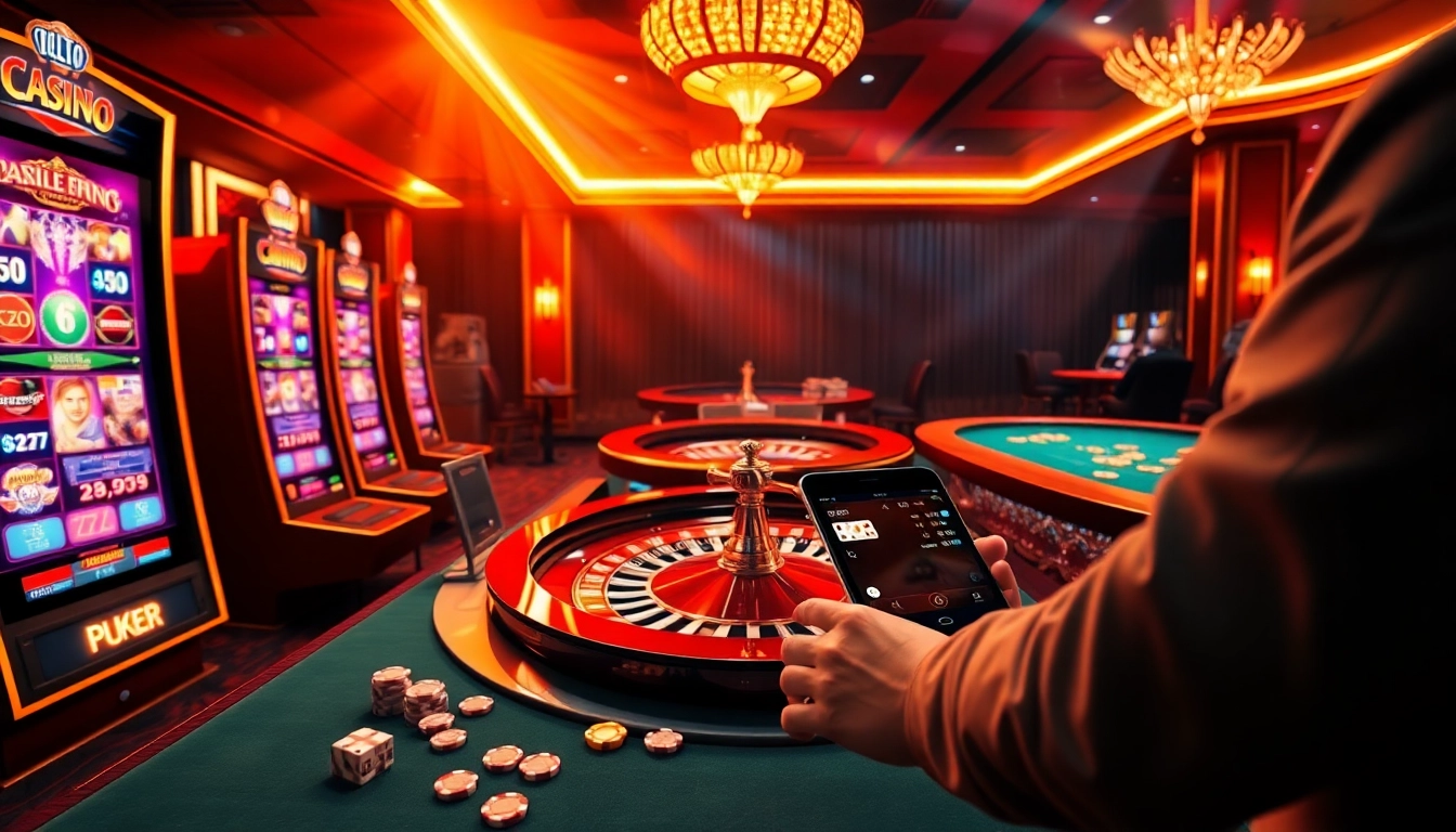 Vivez l'excitation du casino en ligne avec des machines à sous numériques vibrantes et des tables de poker engageantes.
