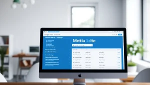 Analyzing meta tags through a website interface displayed on a modern computer.