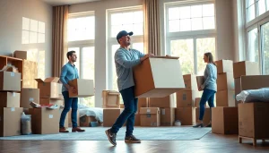 Moving companies across provinces efficiently packing boxes for a seamless relocation.
