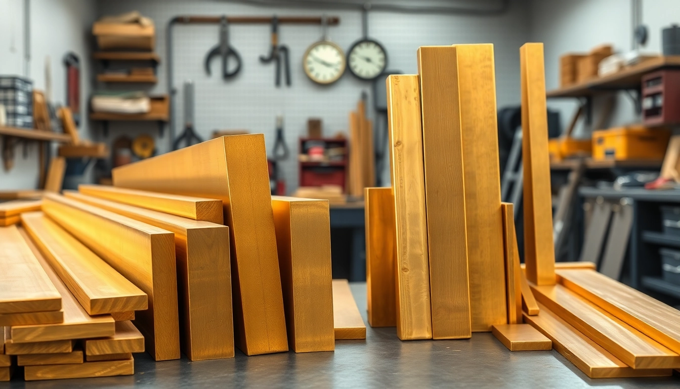 Barele plate din alamă (Platbanda de alamă) prezentate într-un mediu profesional, evidențiind finisajul lor metalic.