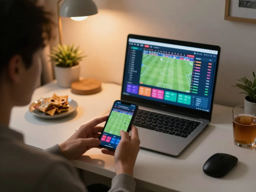 Engaging sports betting activity on the thabet platform, showcasing live odds and user-friendly app