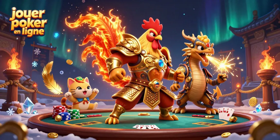 Jouez au poker en ligne avec des personnages dynamiques dans un décor captivant