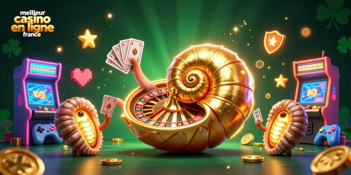 Découvrez le meilleur casino en ligne France avec une illustration 3D riche en éléments de jeu et d'enthousiasme