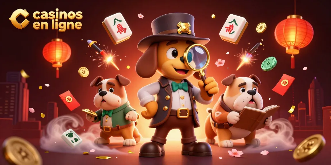 Jouez aux casinos en ligne avec un détective cartoon et son bulldog, découvrant des indices gagnants.