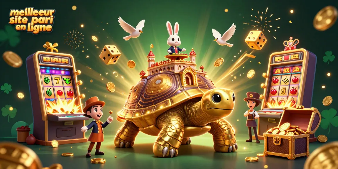 Déclenchez vos gains sur le meilleur site de pari en ligne avec cette illustration fantastique de casino.